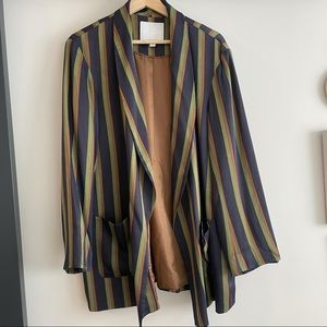 Anthropologie striped blazer